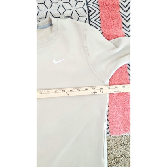 Nike Mens Club French Terry Crew Top Sweatshirt in Light Tan, sz Small - Picture 9 of 11